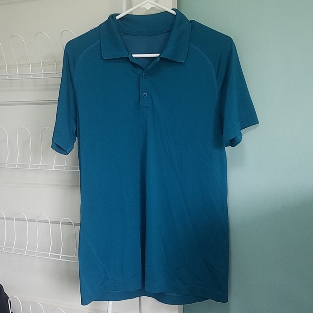 Lululemon Athletica Technical Polo Short Sleeve Shirt See Pictures & Description
